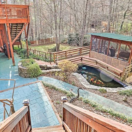 Asheville Mountain Getaway With Patio And Koi Pond! Exterior photo