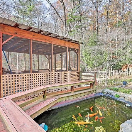 Asheville Mountain Getaway With Patio And Koi Pond! Exterior photo