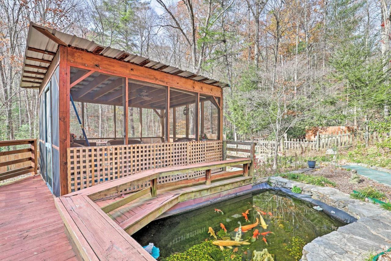 Asheville Mountain Getaway With Patio And Koi Pond! Exterior photo